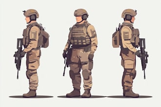 create military tactical character