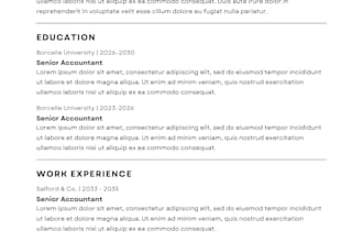 design a professional ats friendly resume