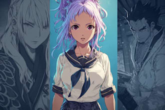 create custom manga and anime character art