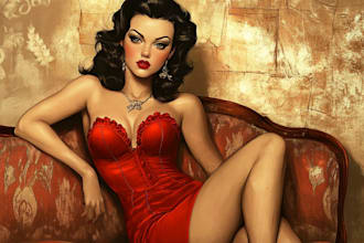make a pin up girl and pin up girl