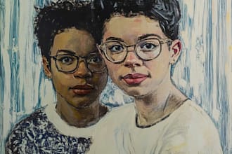do oil painting portrait and illustrations digitally