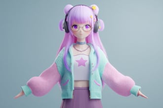 create a custom vrchat avatar or vtuber model
