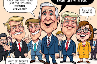 do funny political cartoon and comic
