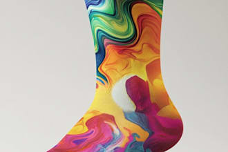 make a custom and pattern socks design