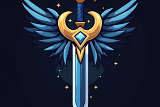 design fantasy game logo and branding
