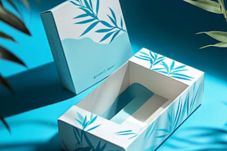 do product packaging box and lable design professionally