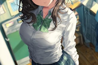 draw anime character for you