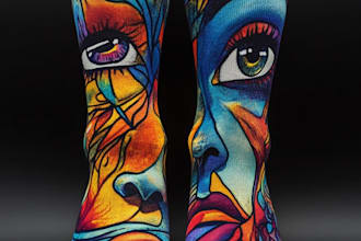 make a unique socks design