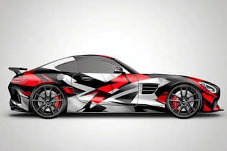 do racing itasha wrap, racing car wrap