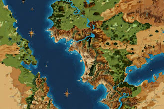 do fantasy map illustration