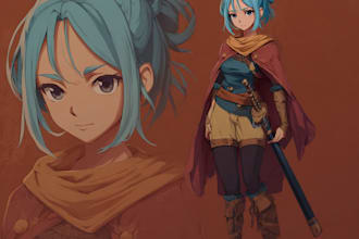 create a unique anime style character