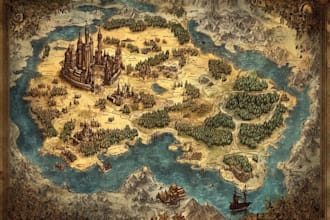 create stunning fantasy map for your book rpg, or game world