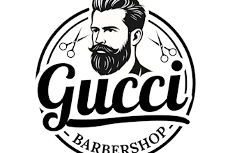 do expert vintage barbershop logo design