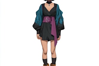do japanese anime or manga art character illustration