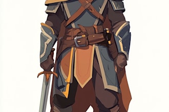 create 2d game character illustration
