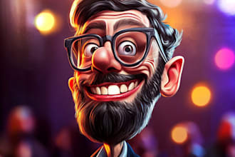 draw amazing cartoon caricature potrait for you