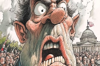 do  a political cartoon art