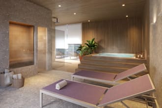 renovate 3d beauty salon, gym interior layout, healthcare facility,cgi rendering