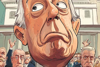 make a political cartoon art