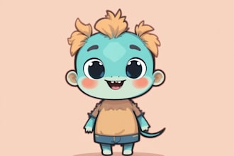 draw cute, simple and funny cartoon
