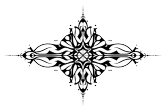 custom an abstract black tattoo design