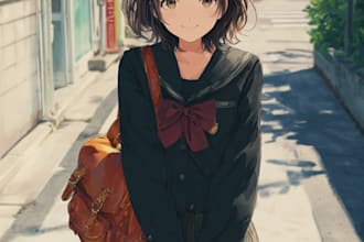 design a character anime