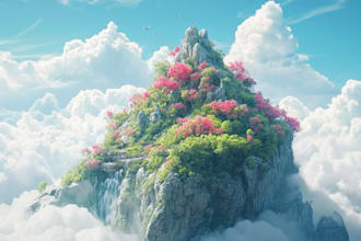 design stunning fantasy landscape