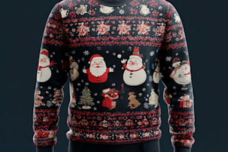 do ugly christmas sweater and t shirt with svg design bundle