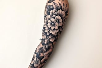 create a tattoo design of tattoo sleeve