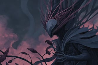 create dark art illustrations
