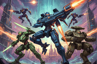 do mecha robot gundam illustrations
