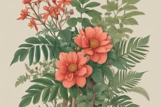 made a botanical illustration depending on your concept
