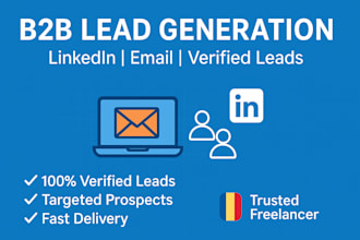 do germany, UK, USA b2b lead generation and linkedin prospecting, prospect list