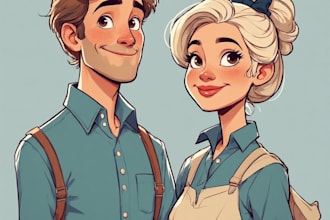 do couple portrait illustration