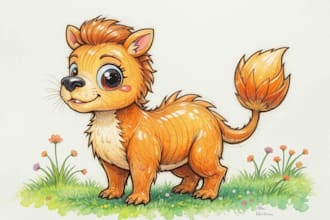 draw a cartoon animal for you