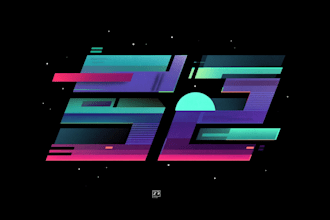 design typeface or typography cyberpunk, futuristic logo