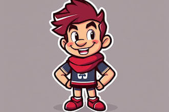 design vector character, cartoon avatar or mascot