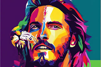 make a beautiful wpap pop art portrait