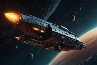 design a sci fi futuristic vehicle aircraft spaceship