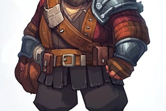 draw 2d game character or 2d game