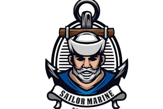 design awesome captain logo for you with unlimited revision