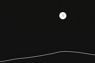 draw simple black and white illustration