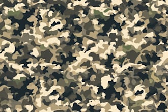 create a custom seamless vector camouflage pattern