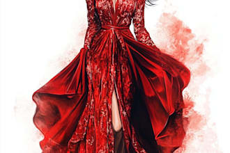draw a fashion or editorial illustration, sketch, commercial