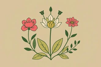 design a custom  botanical logo for you