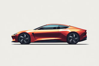 create vector illustration of car or any vehicle