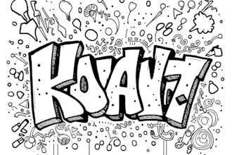 draw doodle art or custom graffiti for any of your purpose