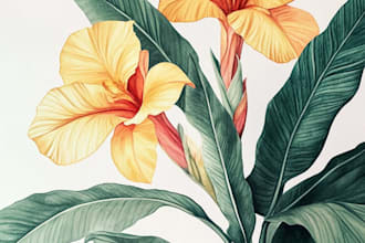 make a botanical illustration