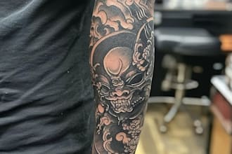 do sleeve tattoo design, realistic tattoo design