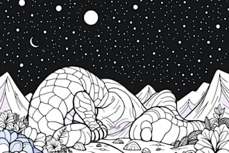 draw awesome coloring page for kids